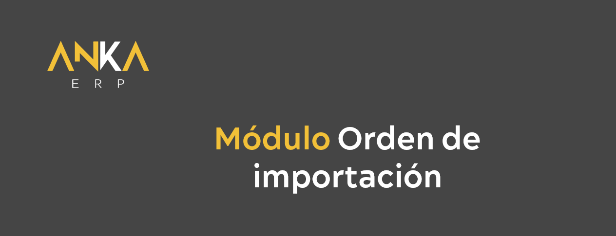 Orden de importacion